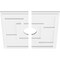 Ekena Millwork Knox Architectural Grade PVC Contemporary Ceiling Medallion, Two Piece, 16"OD x 3"ID x 5 1/2"C x 1"P CMP16KX2-03000 - alternate 3